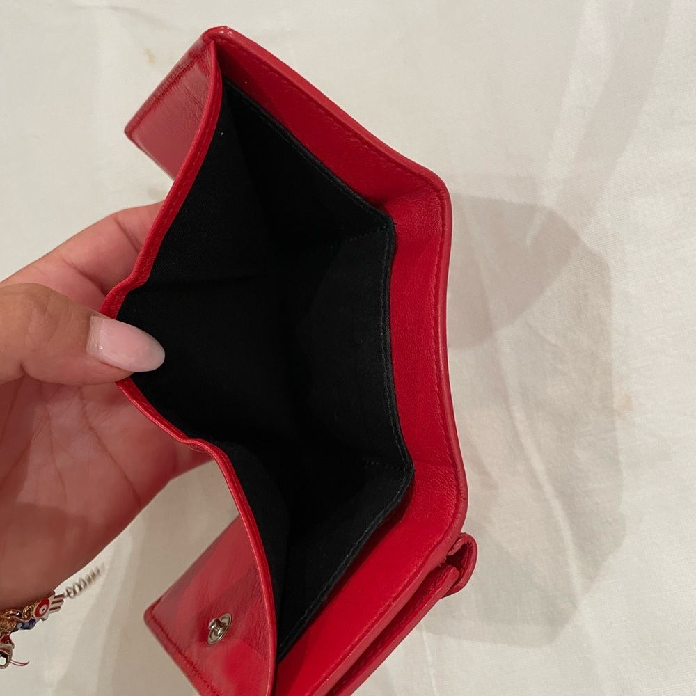 Balenciaga Paper Mini Wallet in Red - Picture 5 of 5